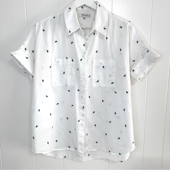 Madewell Cactus Embroidered Courier Shirt XS - Picture 6 of 7